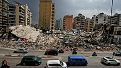  ضاحیه، حومه جنوبی بیروت، لبنان، جمعه، ۱۷ آوریل ۲۰۲۶، پس از آتش‌بس بین اسرائیل و حزب‌الله