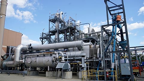 A chemical recycling site. The Associated Press. 