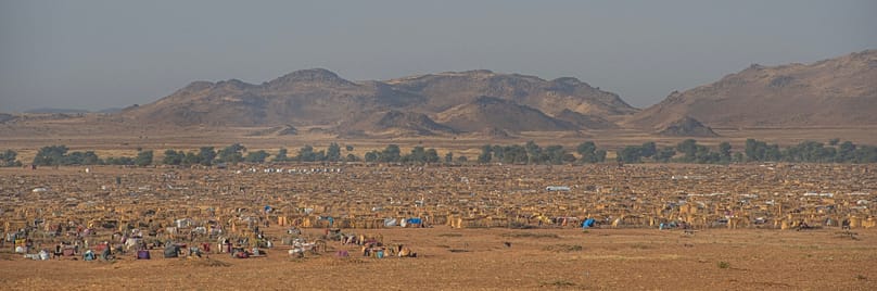 Una vista panorámica de Tawila muestra la magnitud del desplazamiento interno en el norte de Darfur