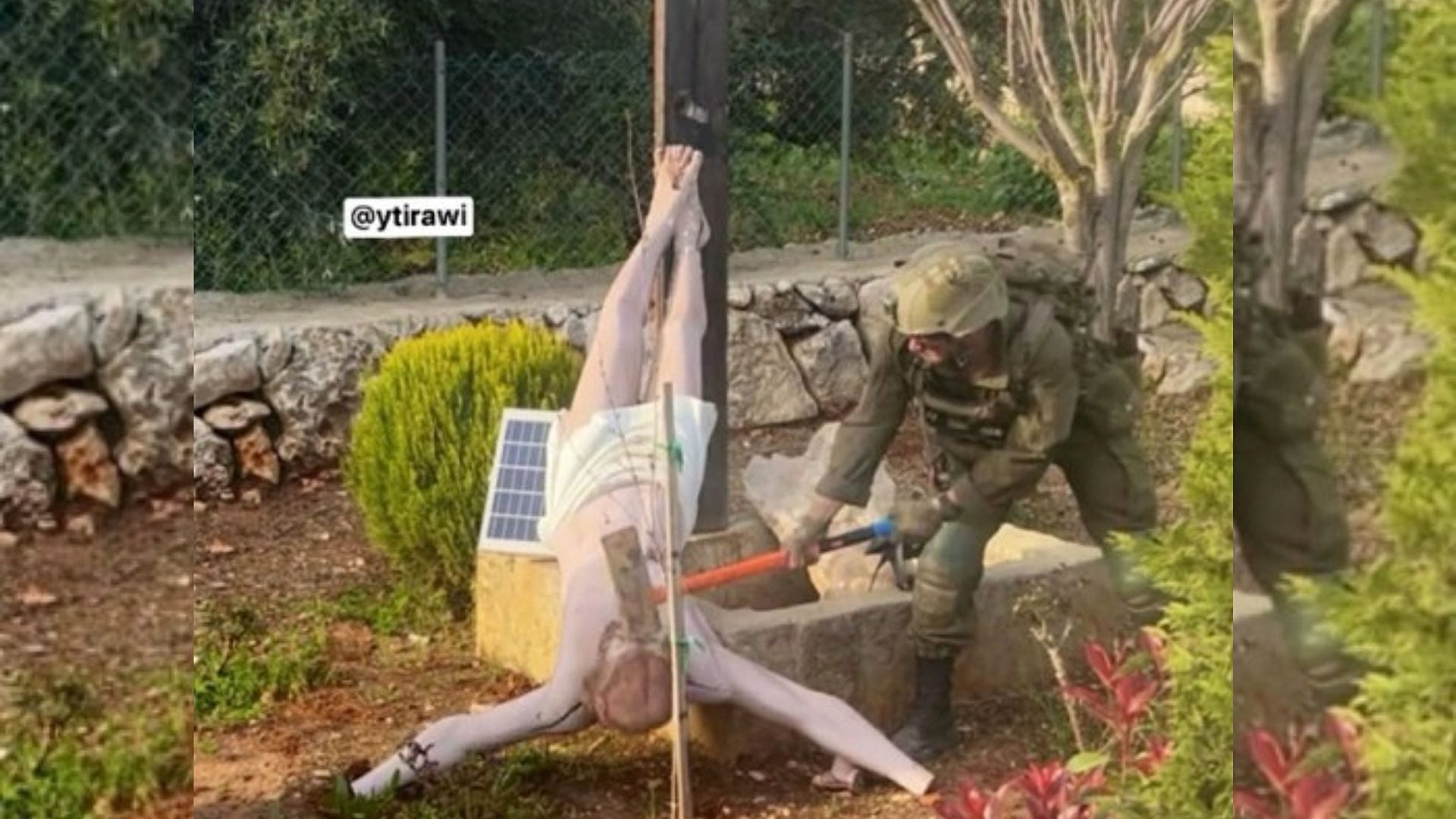 Netanyahu Condemns IDF Soldier For Vandalising Jesus Statue In Southern 