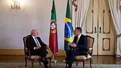 Luiz Inacio Lula da Silva brazil elnök (balra) és António José Seguro portugál elnök Belémben, az elnöki palotában  2026. április 21-én