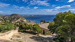 Alicante, İspanya'nın havadan görünümü