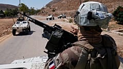 French UN peacekeepers patrol at the Suluki Valley in south Lebanon, 20 August, 2025