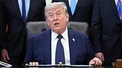 US President Donald Trump speaks during an event on health care affordability in the Oval Office at the White House, 23 April, 2026