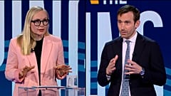 Die Europaabgeordneten Dirk Gotink und Maria Ohisalo