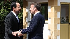 Νίκος Χριστοδουλίδης και Εμανουέλ Μακρόν