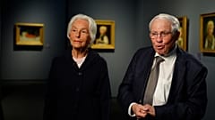 Silvia és Christoph Blocher műgyűjtők a budapesti kiállításukon