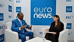Rozmowa z Anastase Shyaka, ambasadorem Rwandy w Polsce podczas Europejskiego Kongresu Gospodarczego w Katowicach, 23.04.2026 r.