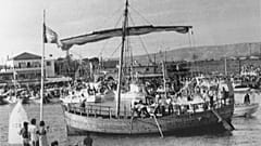 "Kyrenia II" in Paphos im Jahr 1985