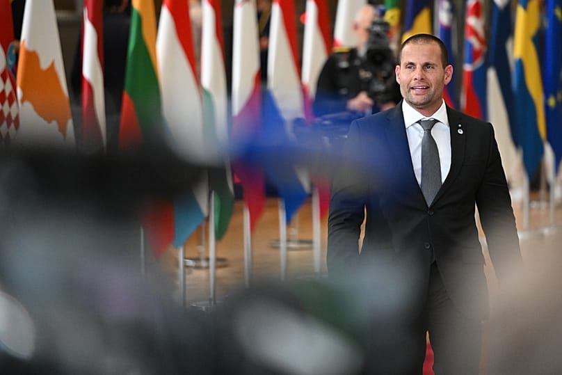 Malta's Prime Minister Robert Abela arrives for the EU summit in Brussels, 22 January, 2026