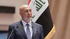 رئيس جمهورية العراق نزار آميدي داخل مبنى البرلمان، بغداد، العراق، السبت 11 أبريل/نيسان 2026.
