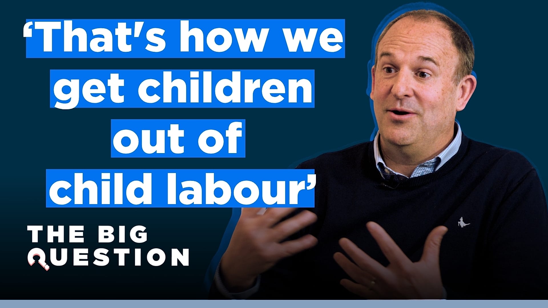 Tony's Chocolonely'nin CEO'su Douglas Lamontm, The Big Question programında.