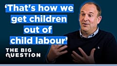 Il CEO di Tony's Chocolonely, Douglas Lamontm, ospite di The Big Question.