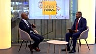 (L) Mr. Montfort Mlachila, IMF Deputy Director of the African Department, (R) Jerry Fisayo-Bambi, Euronews Journalist 
