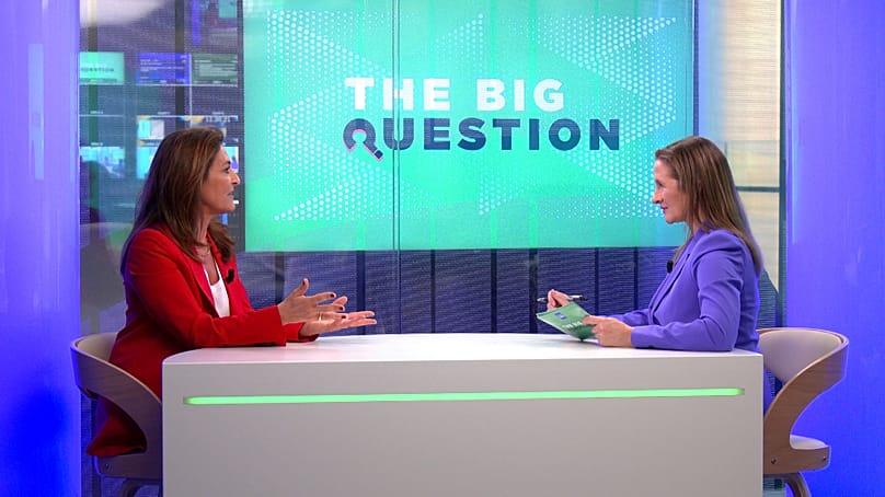 Estelle Fruchet, directora general de Shionogi Europe para Francia, participó junto a Angela Barnes en el estudio en el último episodio de The Big Question.