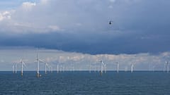 Windkraftanlagen in der Nähe des Modular Offshore Grid in der Nordsee vor der belgischen Küste, 9. September 2019