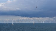 Archív felvétel: szélturbinák a Modular Offshore Grid közelében az Északi-tengeren, a belga partoknál, 2019. szeptember 9.