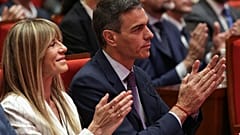 Begoña Gómez junto al presidente del Gobierno, Pedro Sánchez.