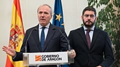 Jorge Azcón, nuevo presidente de Aragón y Alejandro Nolasco, nuevo vicepresidente de Aragón.