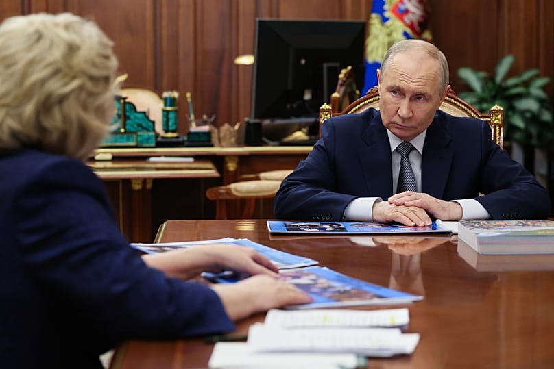 Russlands Präsident Wladimir Putin in Moskau, Russland am 12. Mai 2026