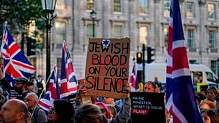 Tüntetés az antiszemitizmus és a késes támadások ellen, London, 2026. április 30.