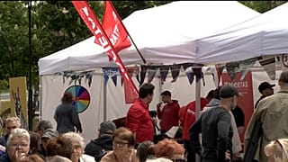 Rassemblement syndical pour le 1er mai à Budapest