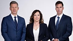 Magyar Péter(balra), Rost Andrea és Radnai Márk(jobbra)