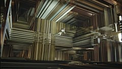 Interstellar'ın kara delik sahnesinden bir kesit.
