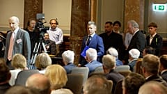 Magyar Péter a Magyar Tudományos Akadémián