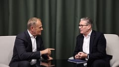 Premier Wielkiej Brytanii Keir Starmer i premier Polski Donald Tusk