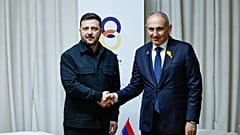 Volodymyr Zelenskyy e Nikol Pashinyan a Yerevan, Armenia, 4 maggio 2026 