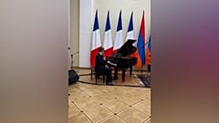 Macron sings Charles Aznavour classic during Armenia state visit