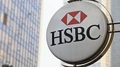 FILE. The sign for a branch of HSBC near Liverpool Street Station in London, Nov. 2015