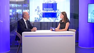 Jaume Duch during a Euronews interview