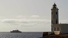 View of the cruise ship MV Hondius anchored in a port in Praia, Cape Verde, on Monday 4 May 2026.