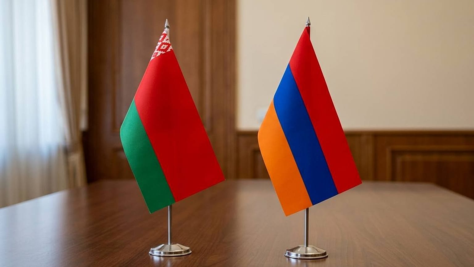 Флаги Армении и Беларуси