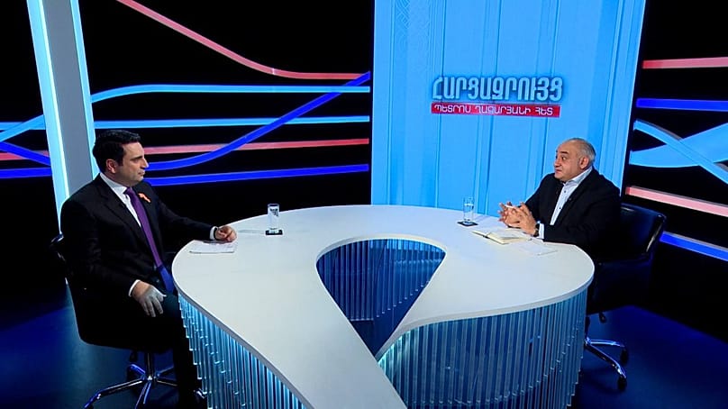 Инртервью спикера парламента Армении Алена Симонянан армянскому Первому телеканалу