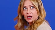 La Première ministre italienne Giorgia Meloni arrive au sommet de l'UE à Nicosie, à Chypre, le vendredi 24 avril 2026.