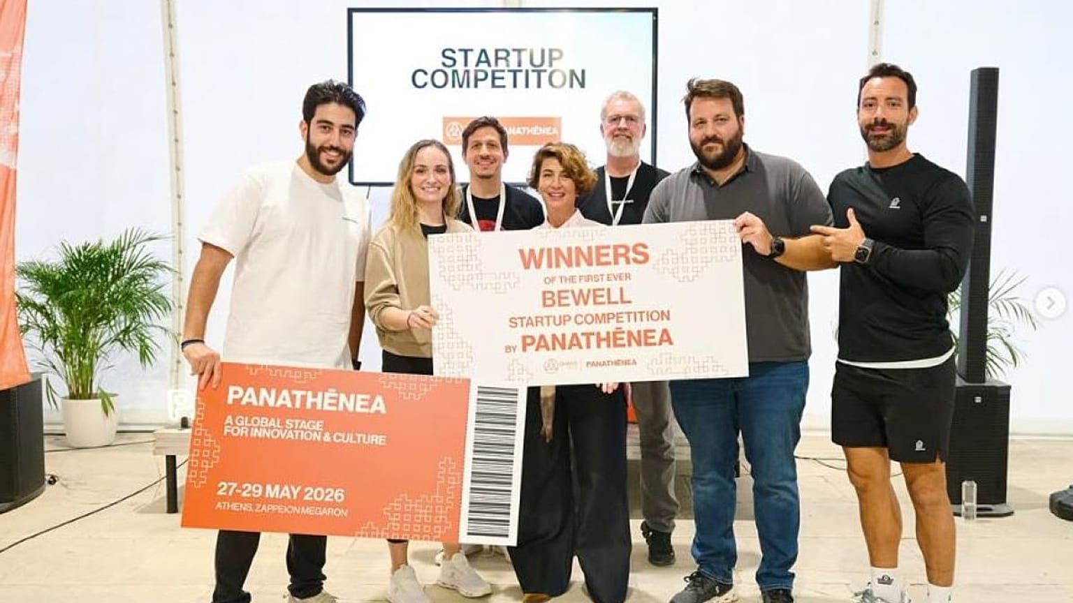 Στον τελικό γύρο του διαγωνισμού BeWell Startup Competition by Panathēnea, πέντε φιναλίστ νεοσύστατες επιχειρήσεις ανέβηκαν στη σκηνή για να παρουσιάσουν τις ιδέες τους