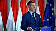 Magyar Péter, a Tisza Párt elnöke, leendő miniszterelnök a párt frakciójának első üléséről tartott sajtótájékoztatón a Hungexpo Kongresszusi Központban 2026. április 20-án.