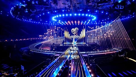 The Eurovision Song Contest stage in Vienna