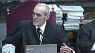 Alejandro Luzón, durante su alegato final en el Tribunal Supremo