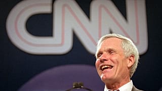 Ted Turner speaks during the CNN World Report Contributors banquet in Atlanta on 4 May, 1995