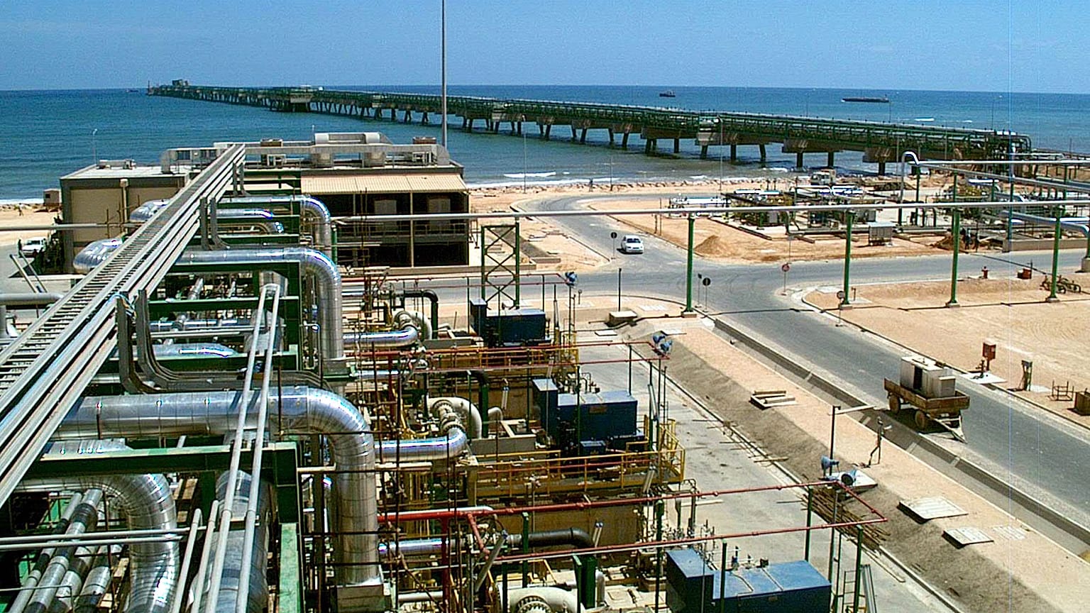 Impianto Eni di compressione del gas in Libia