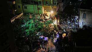 Rescue workers search through the rubble of a damaged building for survivors following an Israeli airstrike in Dahiyeh, 6 May, 2026