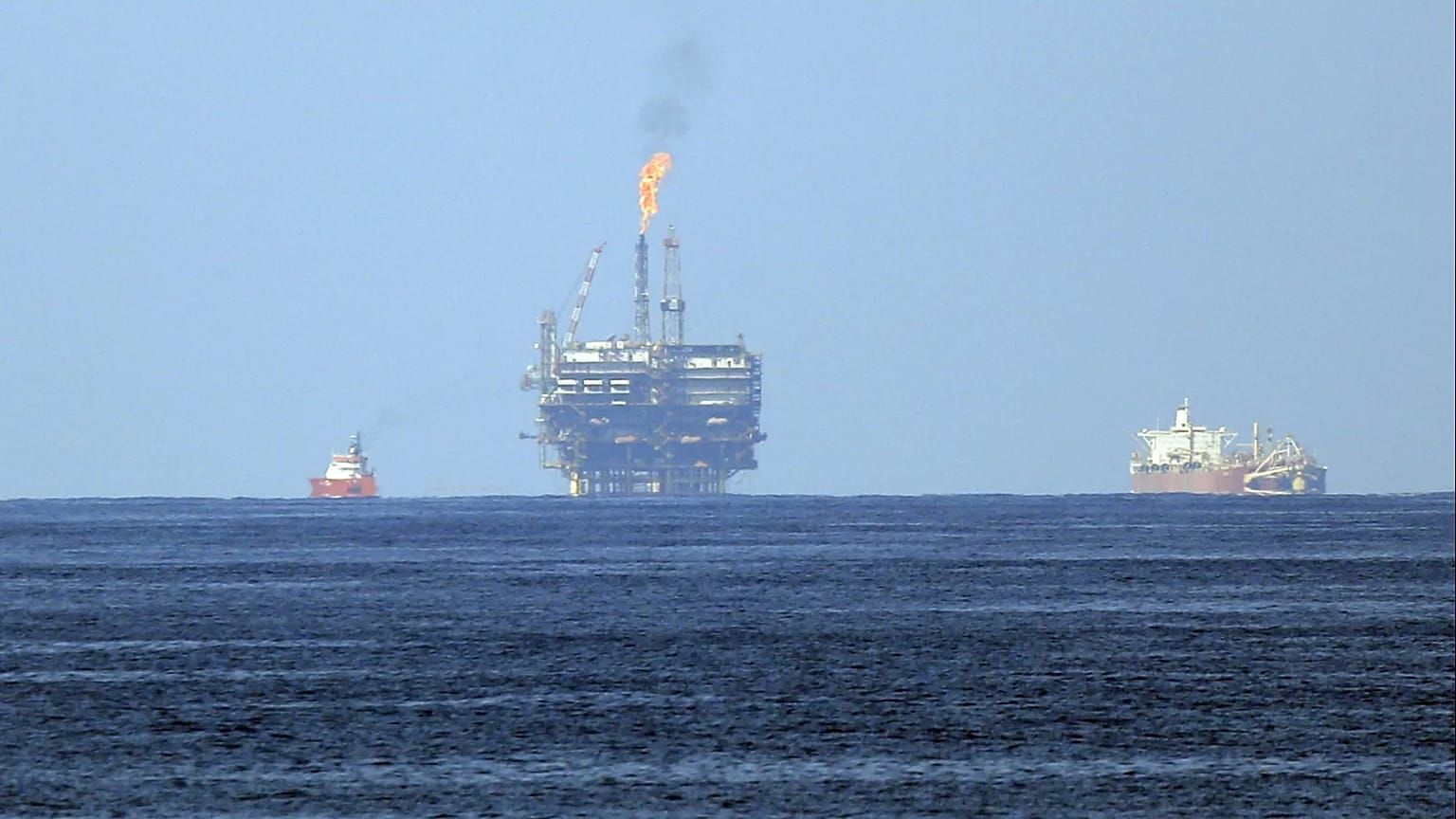Eni's Bouri Offshore oil terminal is seen off the Libyan coast, 1 August, 2015