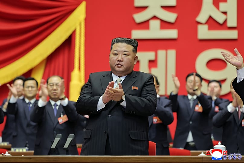 North Korean leader Kim Jong-un during the ruling Workers’ Party Congress in Pyongyang, 22 February, 2026
