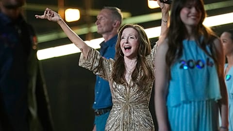 Vicky Leandros, winner of the 17th Eurovision Song Contest, during dress rehearsals for 70th edition in Vienna, Monday 11 May 2026