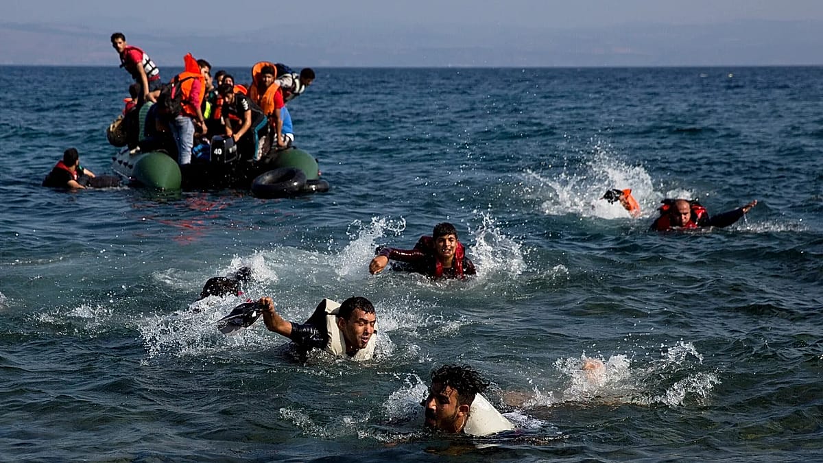 Greek coastguard accused of migrant boat pushback in Aegean Sea, NGO says