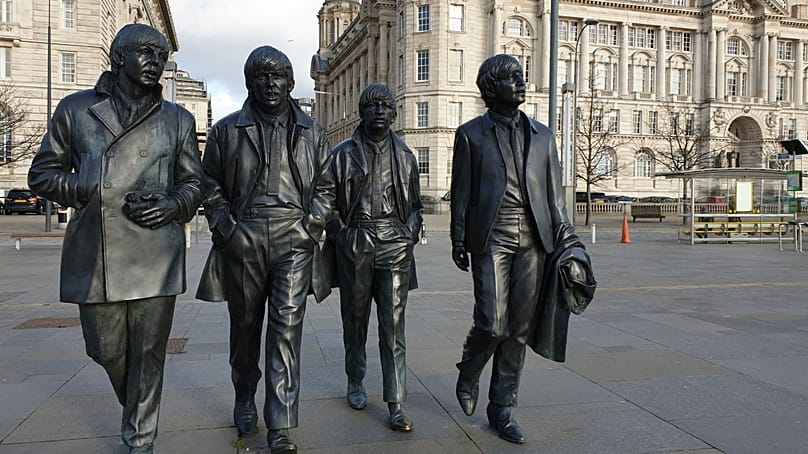 The Beatles statue in Liverpool